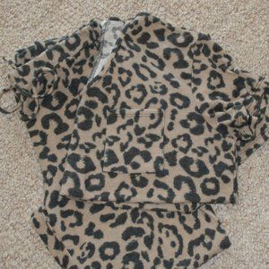 Pink Blush Maternity Animal Print PJs Size L